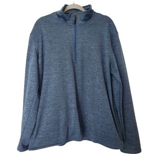 Stillwater Supply Co Sweater Mens Large Navy Blue 1/4 Zip Pullover Fleece